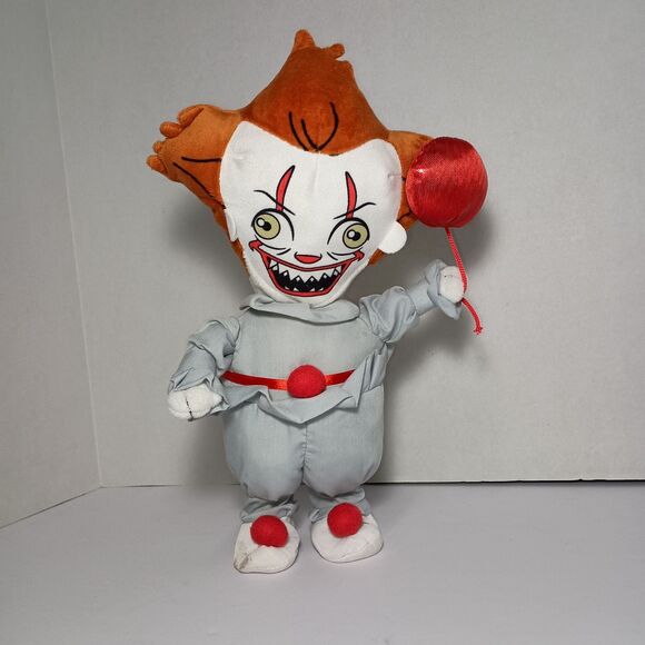 Pennywise Plush Stephen King IT 13" Walking Toy Doll Creepy Carnival Music Clown - Picture 2 of 16